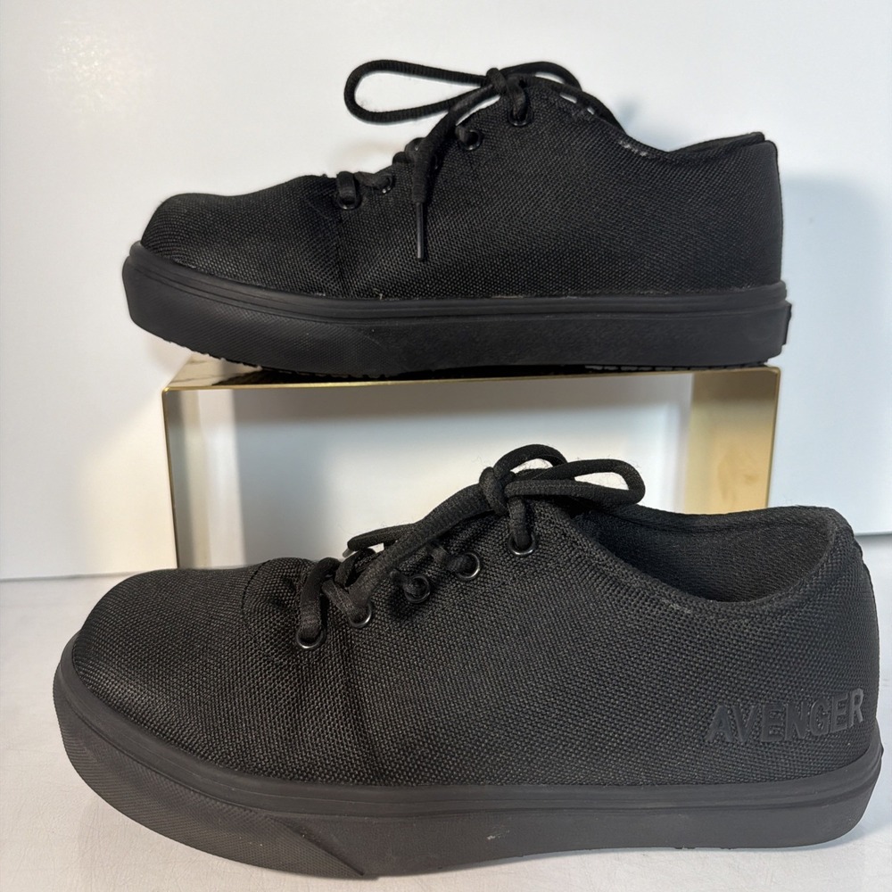 Avenger Alley Womens Size 6 Black Safety Composite Toe Work Boots/Sneakers